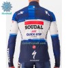 Cykeltrøje Langærmet Vinter 2023 Soudal Quick-Step Blå Hvid